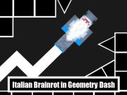 Mchezo Brainrot ya Italia katika dashi ya jiometri online