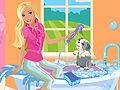 Mchezo Barbie pet safisha  online