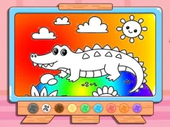 Mchezo Coloring Book: Crocodile online