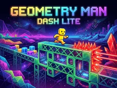 Mchezo Geometry Man Dash Lite online
