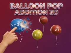 Mchezo Balloon Pop Addition 3D online