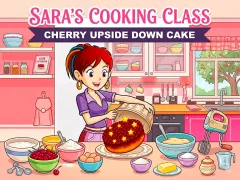 Mchezo Sara’s Cooking Class: Cherry Upside Down Cake online