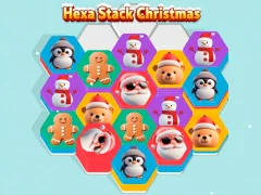 Mchezo Hexa Stack Christmas online