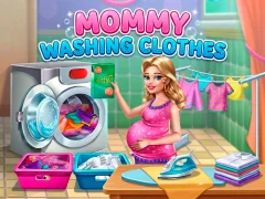 Mchezo Mommy washing clothes online