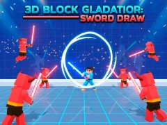 Mchezo 3D Block Gladiator: Sword Draw online