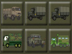 Mchezo Army Trucks Memory online