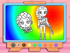 Mchezo Coloring Book: Kpop Rumi online