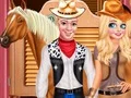 Mchezo Frozen Couple Cowboy Style online