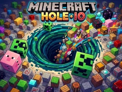 Mchezo Minecraft Hole IO online