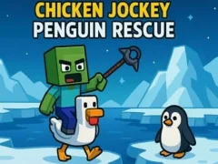 Mchezo Chicken Jockey: Penguin Rescue online