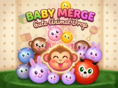 Mchezo Baby Merge Cute animal drop online