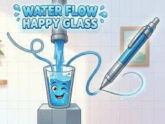 Mchezo Water Flow Happy Glass online