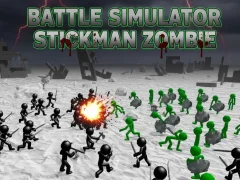 Mchezo Battle Simulator Stickman Zombie online