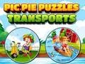 Mchezo Pic Pie Puzzles Transports online
