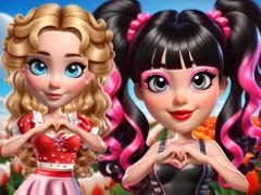 Mchezo Vibrant Hearts Glamour vs Punk online