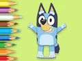 Mchezo Coloring Book: Happy Bluey online
