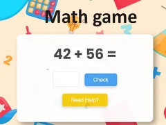 Mchezo Math game online