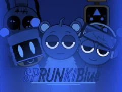 Mchezo Sprunki Blue Mod online