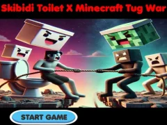 Mchezo Skibidi Toilet X Minecraft Tug War online
