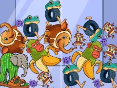 Mchezo Italian Brainrot: Animals Merge Puzzle online