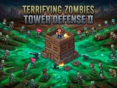 Mchezo Terrifying Zombies Tower Defense II online