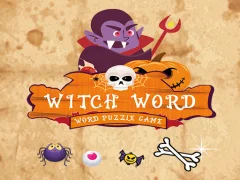 Mchezo Witch Word Halloween Puzzel Game online