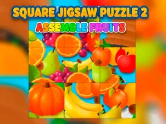 Mchezo Square jigsaw Puzzle 2 - Assemble Fruits online