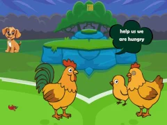 Mchezo Feed Hungry Hen Family online