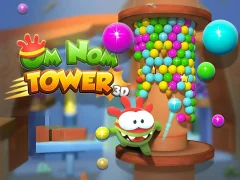 Mchezo Om Nom Tower 3D online