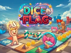 Mchezo Dice & Flag online