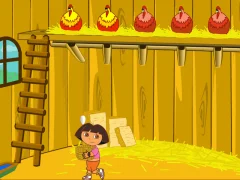 Mchezo Dora The explorer Saves the Farm online