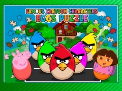 Mchezo Famous Cartoon Characters Eggs online