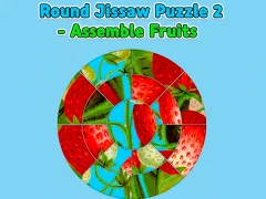 Mchezo Round jigsaw Puzzle 2 - Assemble Fruits online