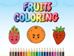 Mchezo FRUITS COLORING online