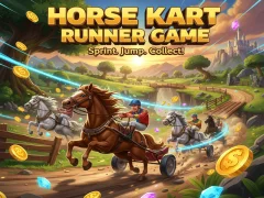 Mchezo Horse Kart Runner Game online