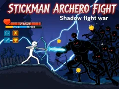 Mchezo Stickman Archero Fight: Shadow fight war online