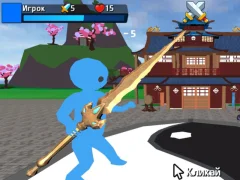 Mchezo Obby Stickman On Swords online