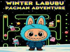 Mchezo Winter Labubu Pacman Adventure online
