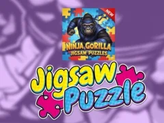 Mchezo Ninja Gorilla Jigsaw Puzzles online