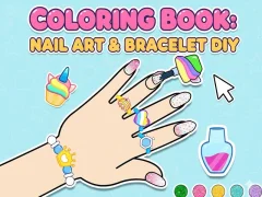 Mchezo Coloring Book: Nail Art & Bracelet Diy online