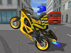 Mchezo Police Motorbike Race Simulator online