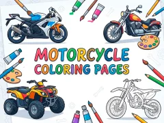 Mchezo Motorcycle Coloring Pages online