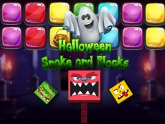 Mchezo Halloween Snake and Blocks online