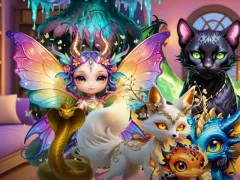 Mchezo Mysterious Familiars Enchanted Bestiary online