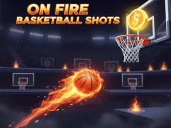 Mchezo On Fire Basketball Shots online