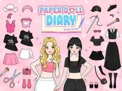 Mchezo Paper Doll Diary: Dress Up DIY online