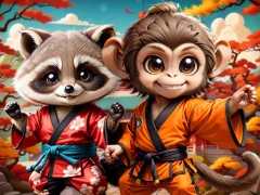 Mchezo Kung-Fu Little Animals online