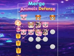 Mchezo Merge Animals Defence online