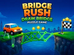 Mchezo Bridge Rush - Draw Bridge Puzzle Game online