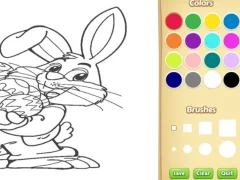 Mchezo Easter Bunny Coloring Book for Kids online